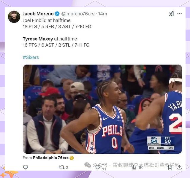 76人横扫独行侠，保罗扛起全队